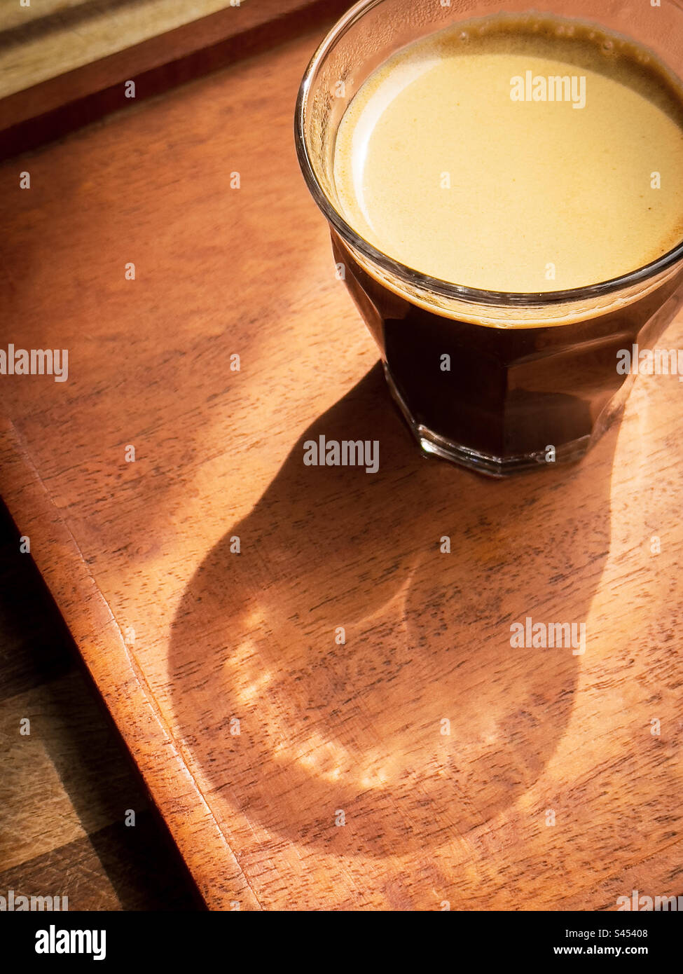 Espresso With Crema In A Shot Glass Stock Photo Alamy