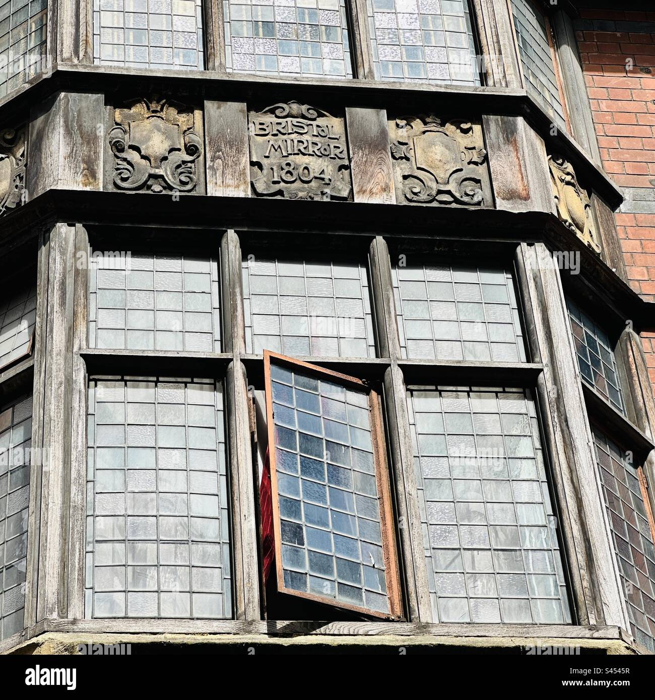 Building on St Stephen’s Street where Bristol Times & Mirror was first published as The Bristol Postman in 1736 and as Bristol Mirror in 1804. Now Bristol Backpackers tourist hostel. - Smartphone Captured Stock Image