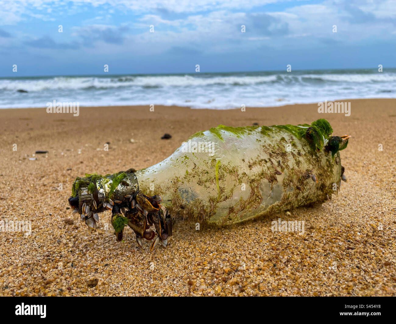 Message in a bottle - Smartphone Captured Stock Image
