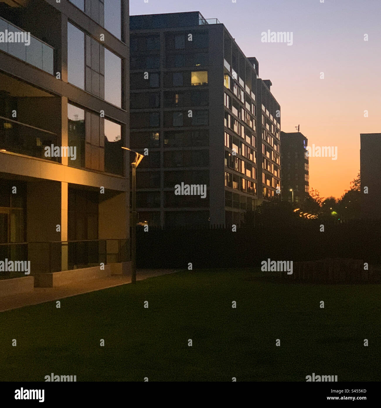 Deserted modern development,london. - Smartphone Captured Stock Image
