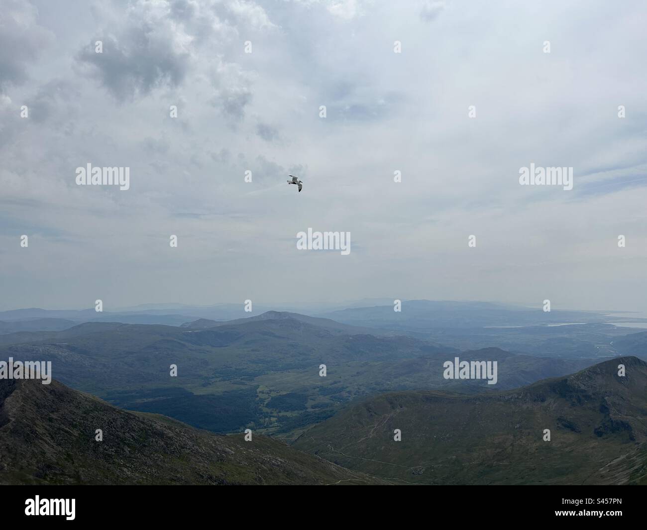 Mount Snowdon, Snowdonia National Park, North Wales. Yr Wyddfa, Eryri. - Smartphone Captured Stock Image