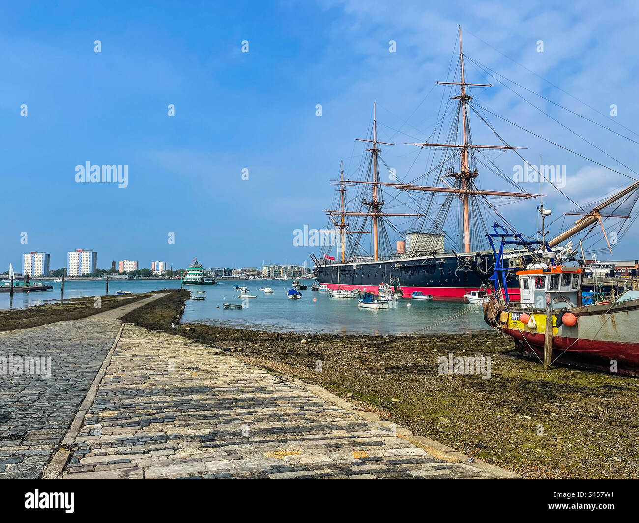 Portsmouth Historic Docklands - Smartphone Captured Stock Image