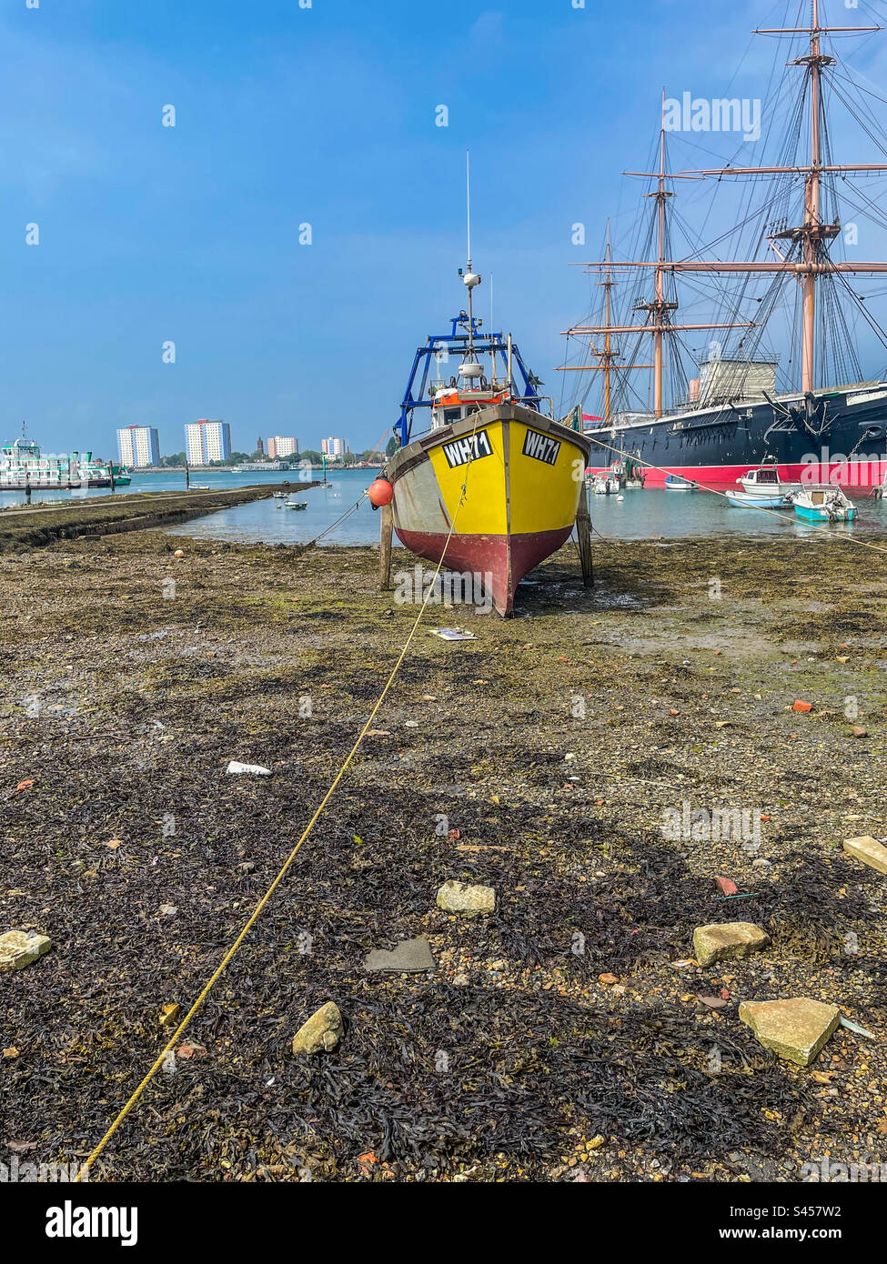 Portsmouth Historic Docklands - Smartphone Captured Stock Image