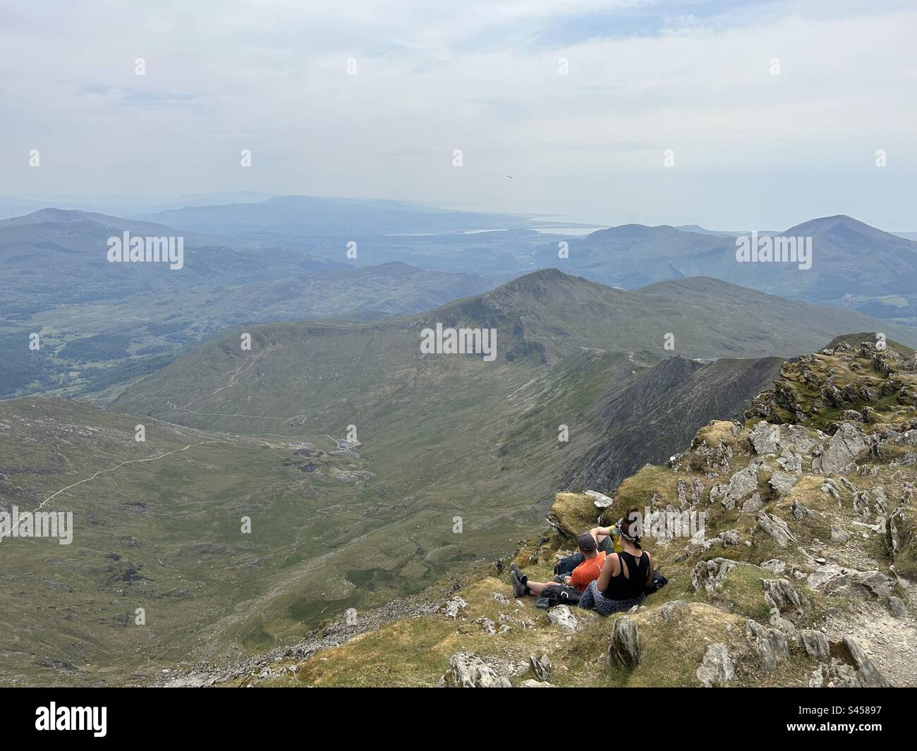 Mount Snowdon, Snowdonia National Park, North Wales. Yr Wyddfa, Eryri. - Smartphone Captured Stock Image