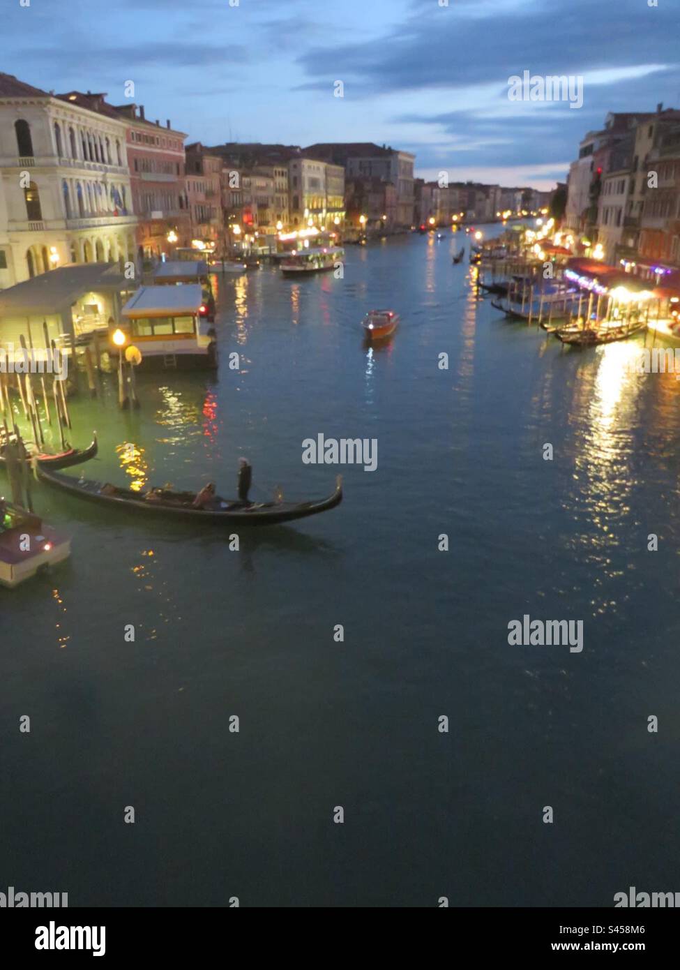 Venice by Night! Italy! - Smartphone Captured Stock Image