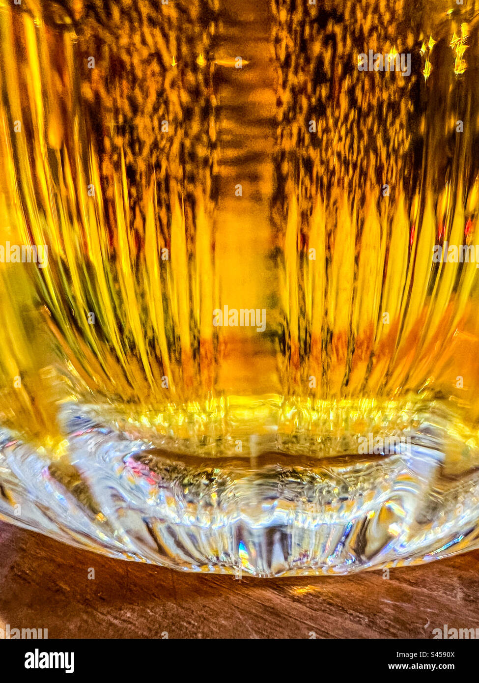 Close up of glass of Budvar lager - Smartphone Captured Stock Image