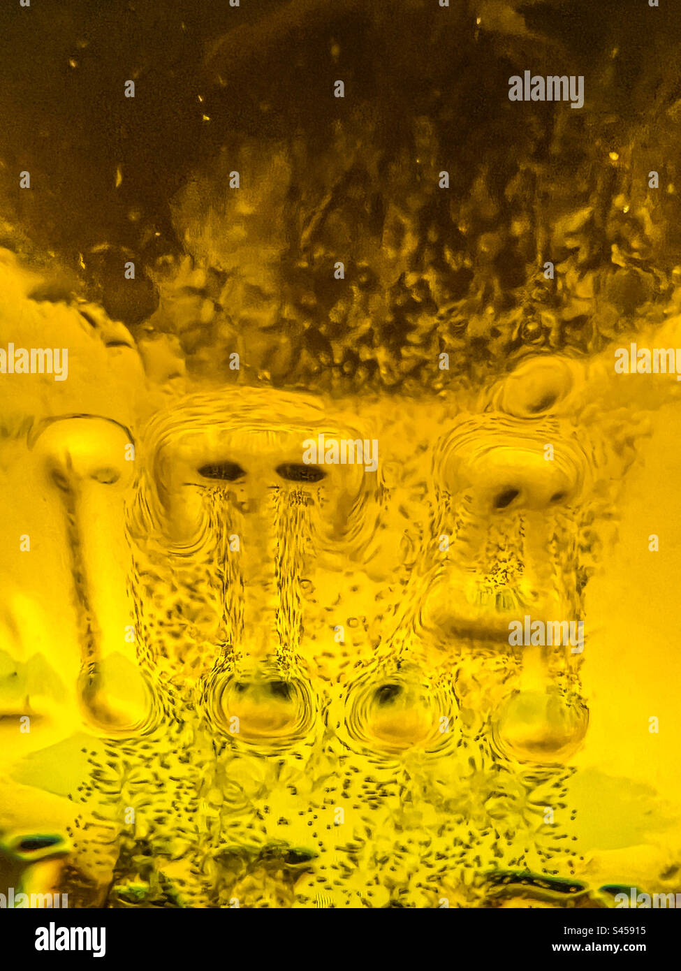 Close up of pint of cold refreshing lager - Smartphone Captured Stock Image