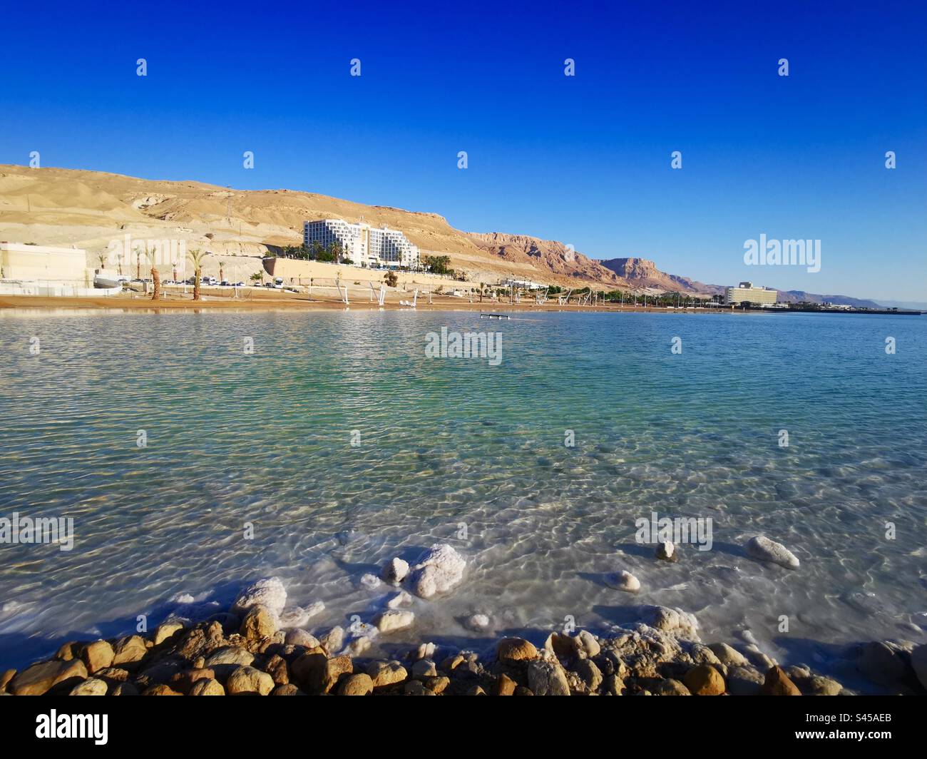 The Dead Sea in Israel. - Smartphone Captured Stock Image