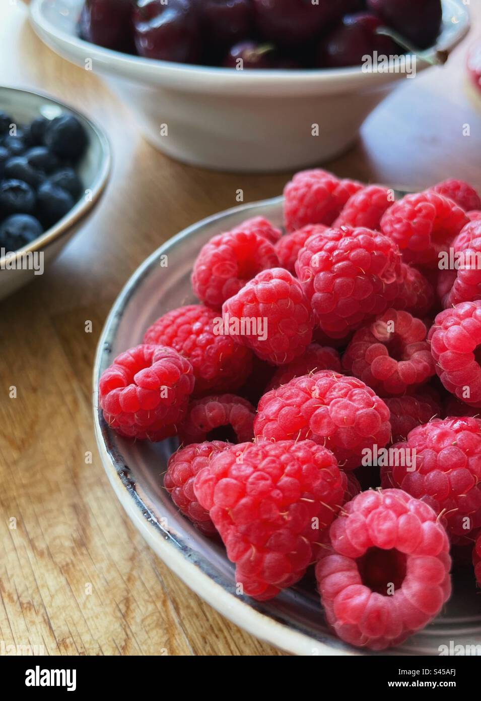 Fresh fruits on a kitchen countertop Stock Photo Alamy