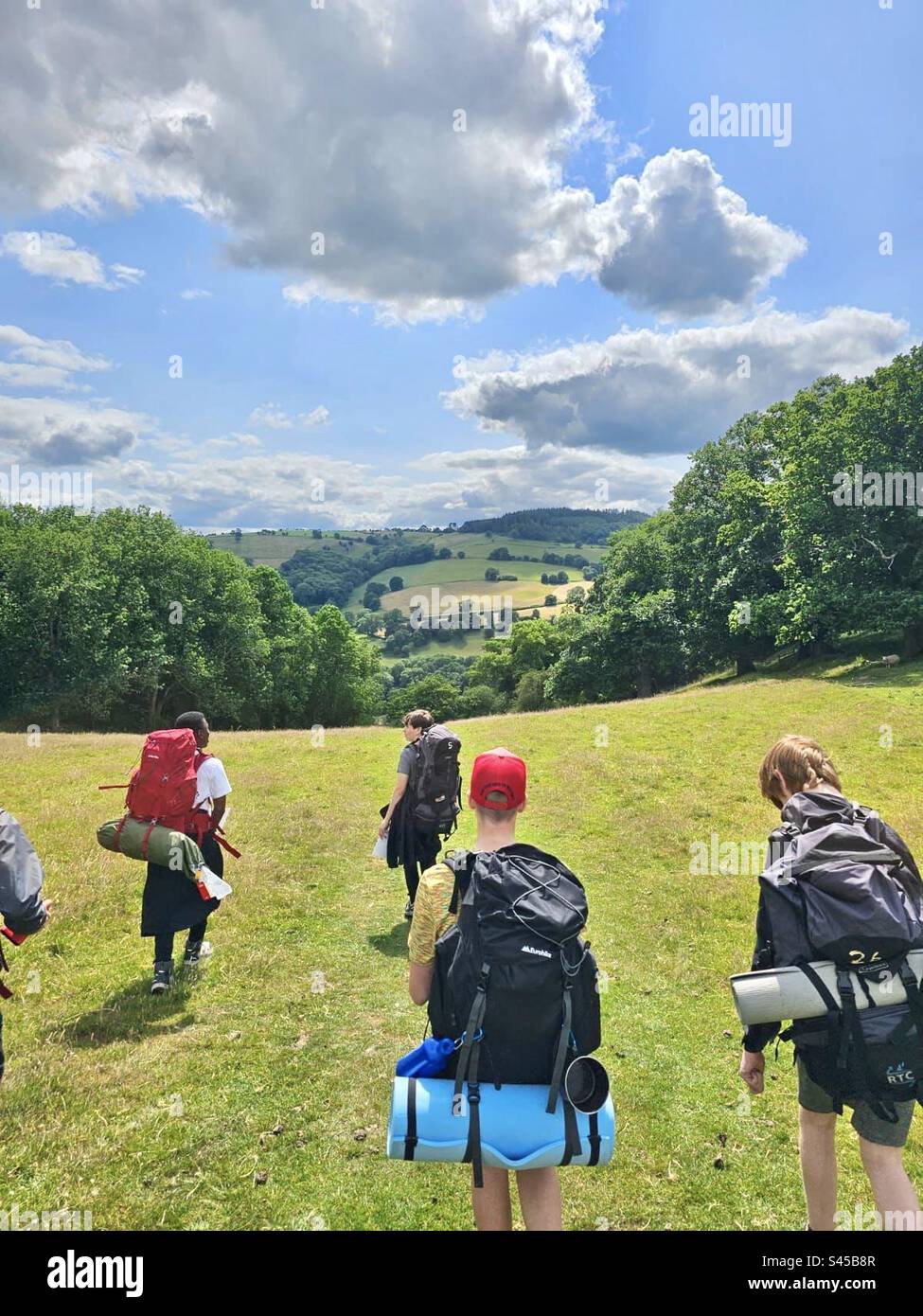 Duke of Edinburgh walking in countryside - Smartphone Captured Stock Image