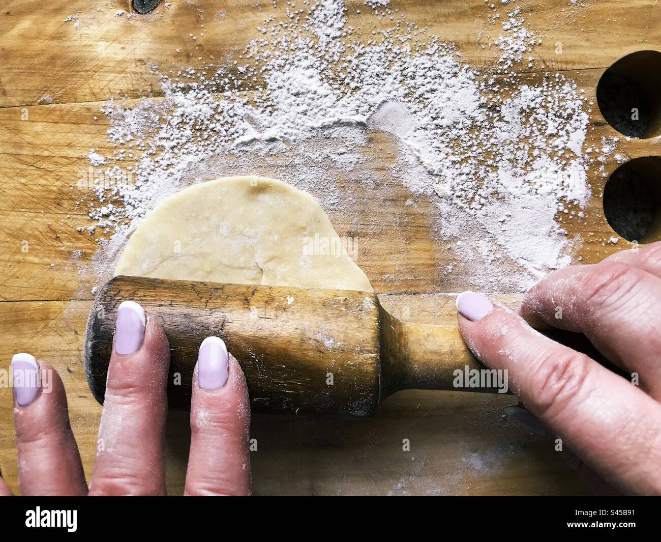Dough preparation cooking home hi-res stock photography and images - Alamy