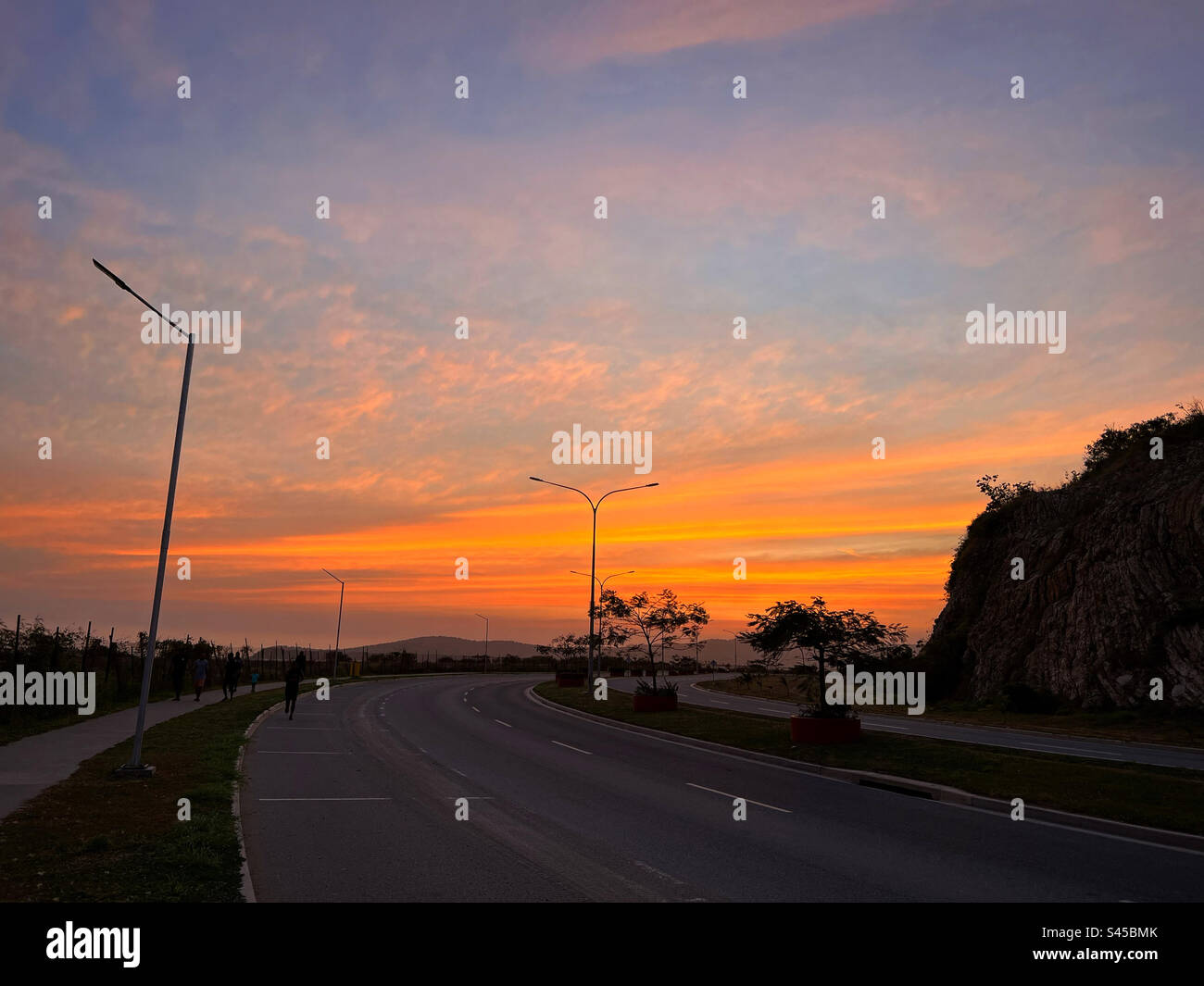Sunset in Port Moresby ?? Stock Photo