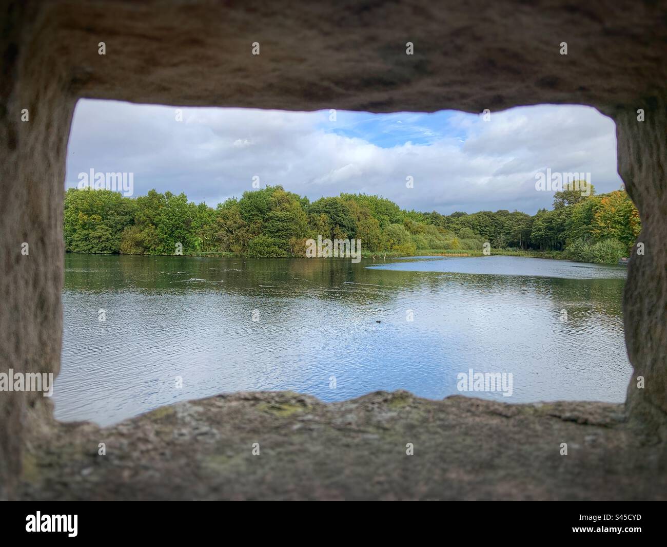 Hole in the Wall - Smartphone Captured Stock Image