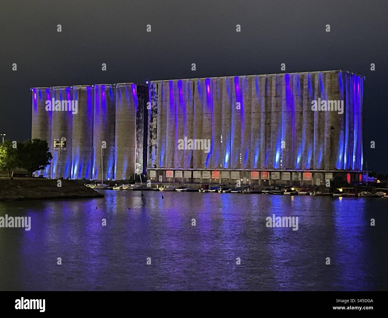 The Grain Silos on the Historic Waterfront of Downtown Buffalo, New