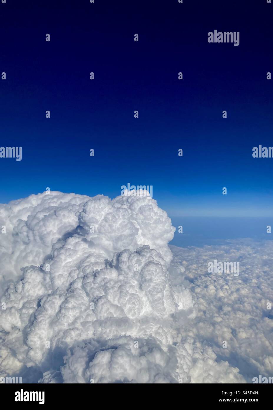 Dramatic Clouds over Spain seen from a Ryanair Flight Stock Photo