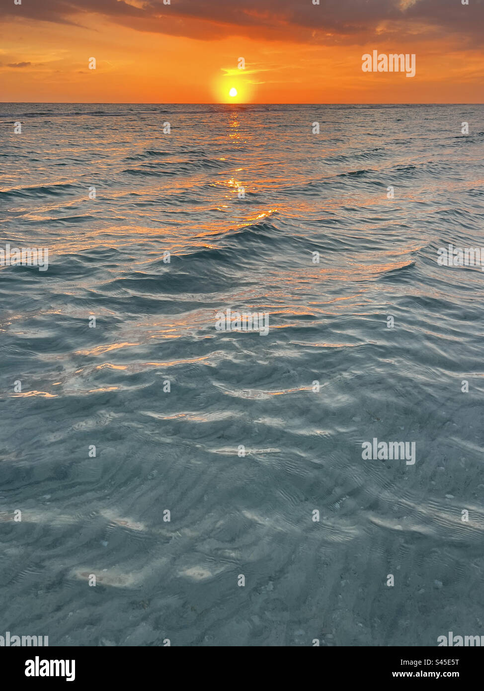 Sunset in Longboat Key, Florida - Smartphone Captured Stock Image
