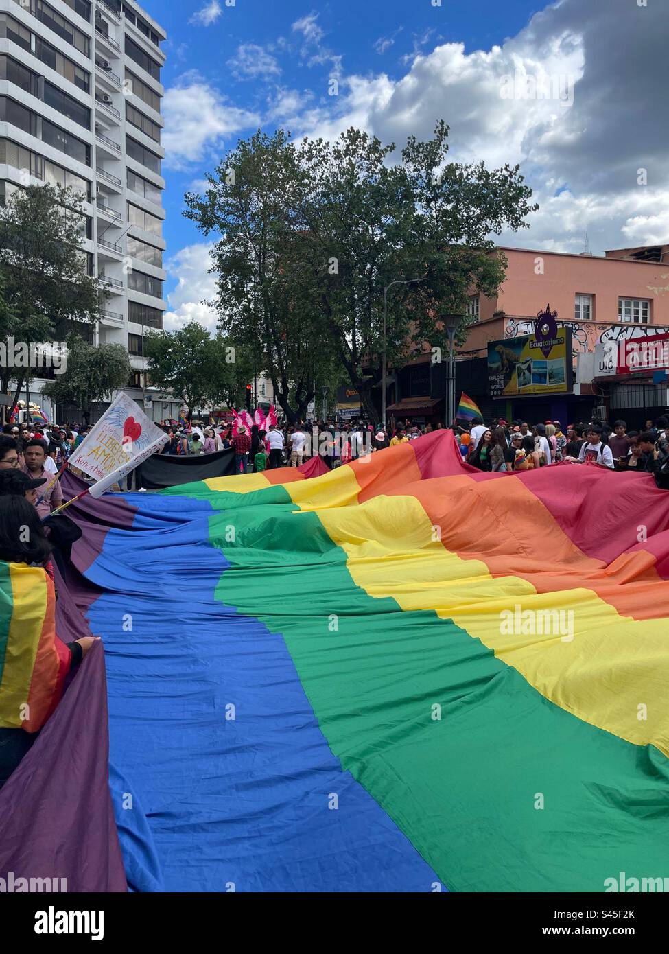 Gay pride parade in Quito, Ecuador Stock Photo