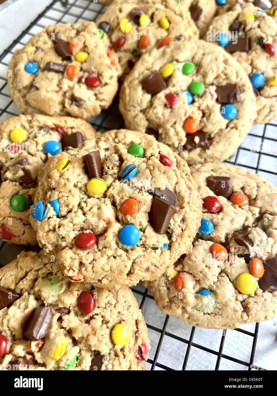 Monster cookies Stock Photo