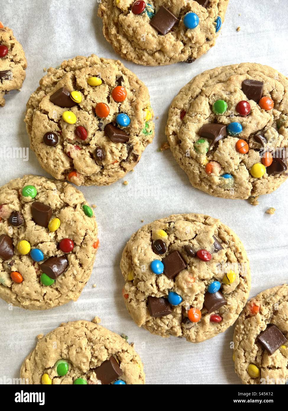 Monster cookies Stock Photo