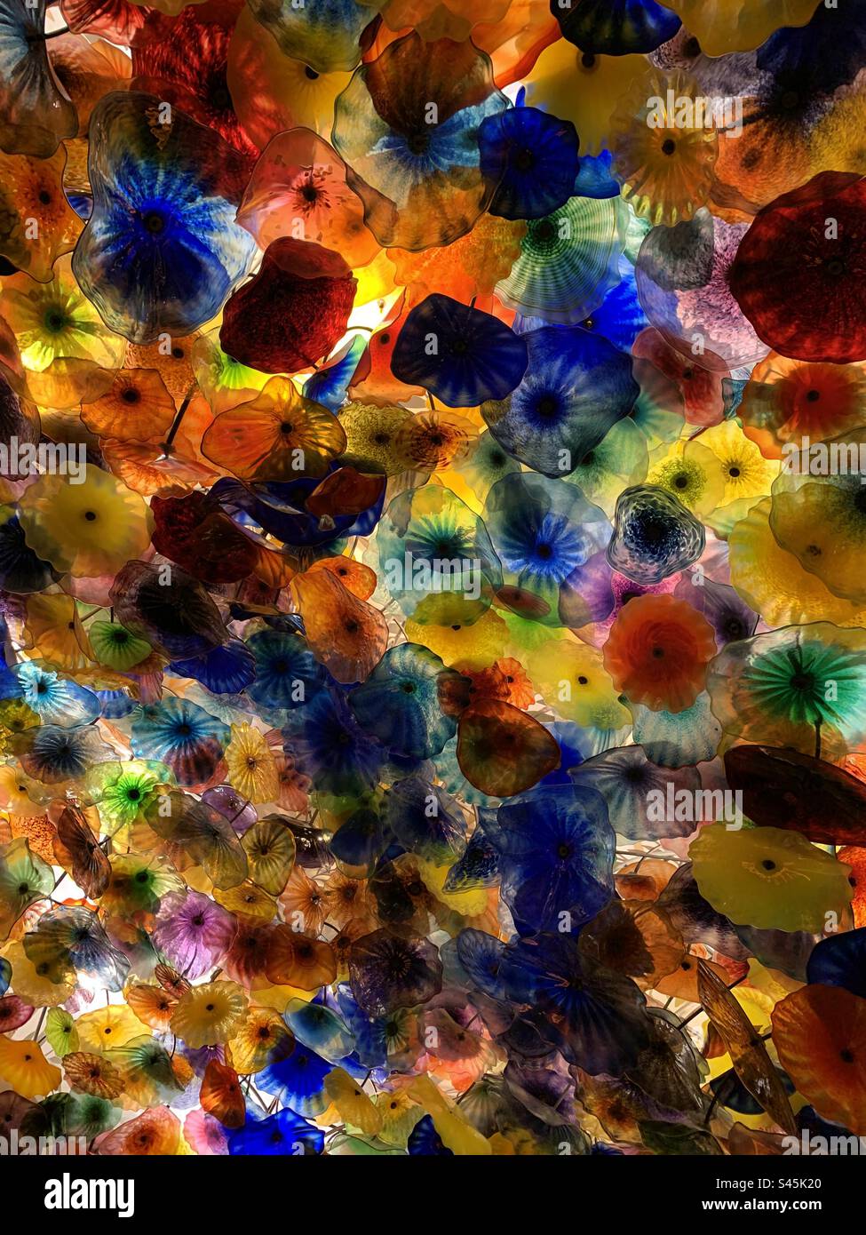 Bellagio Hotel glass ceiling Stock Photo Alamy