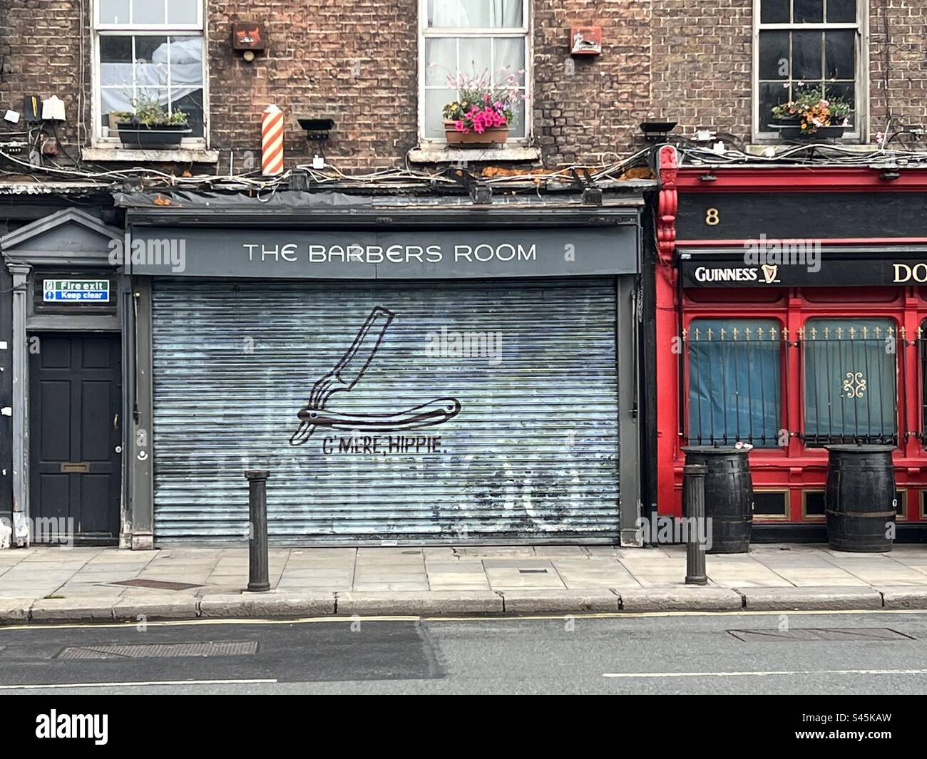 Dublin harbour shop, Dublin, Ireland - Smartphone Captured Stock Image