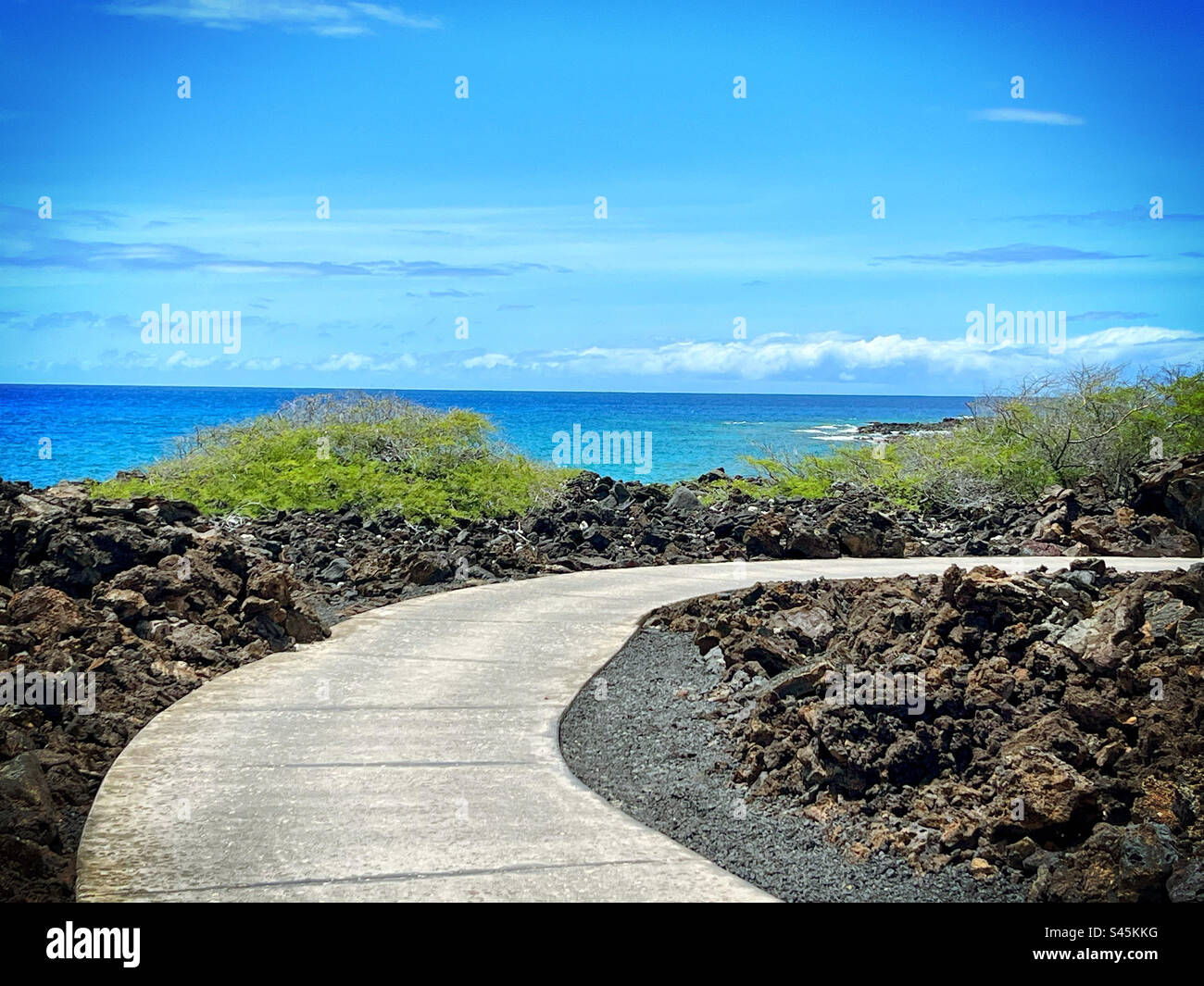 Pathway to the Beach in Hawaii Stock Photo Alamy