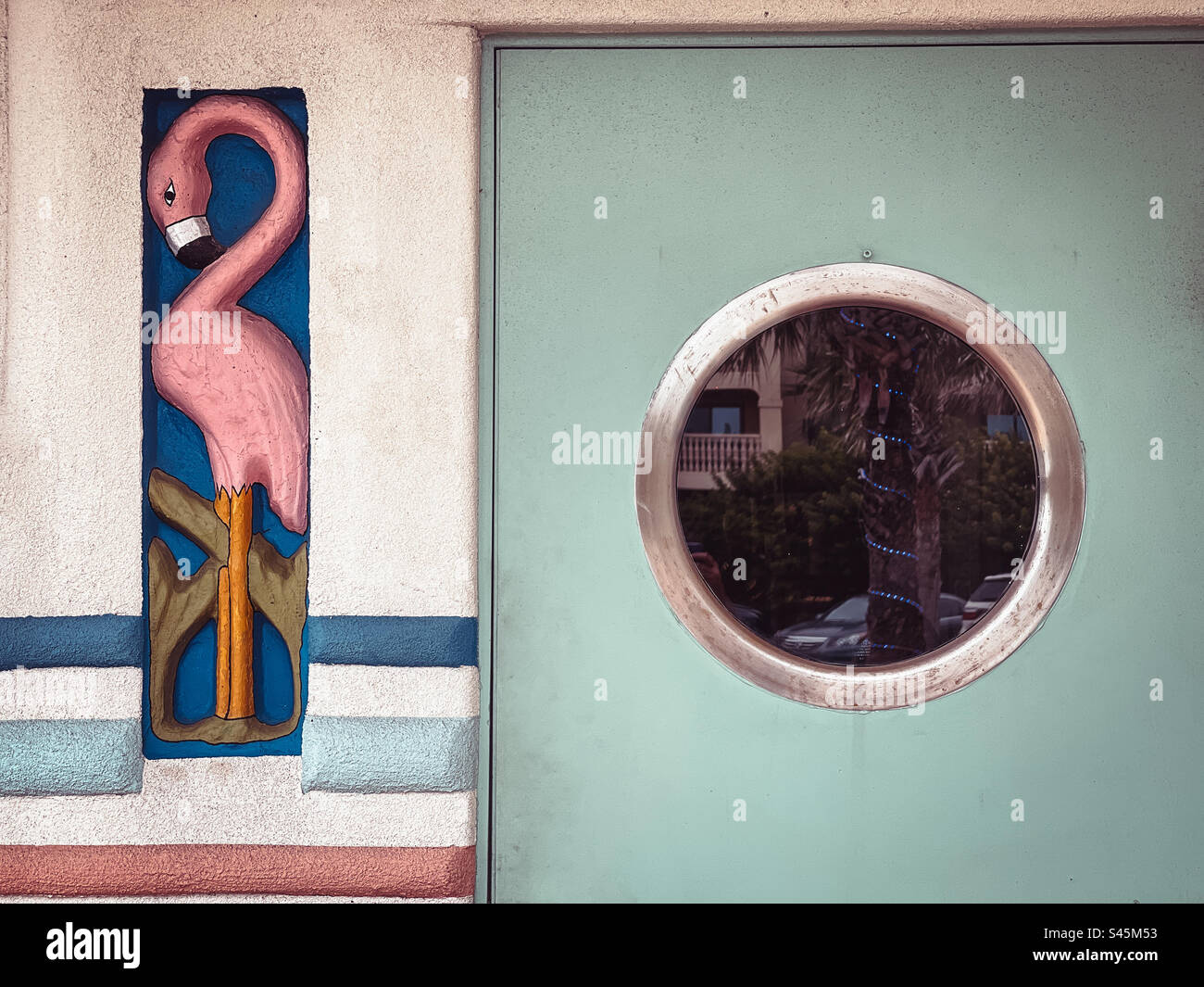Magic Beach Hotel Abstract, Vilano Beach, Florida - Smartphone Captured Stock Image