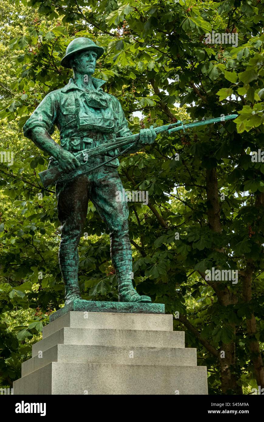 War Memorial in Provincetown, Cape Cod, USA - Smartphone Captured Stock Image