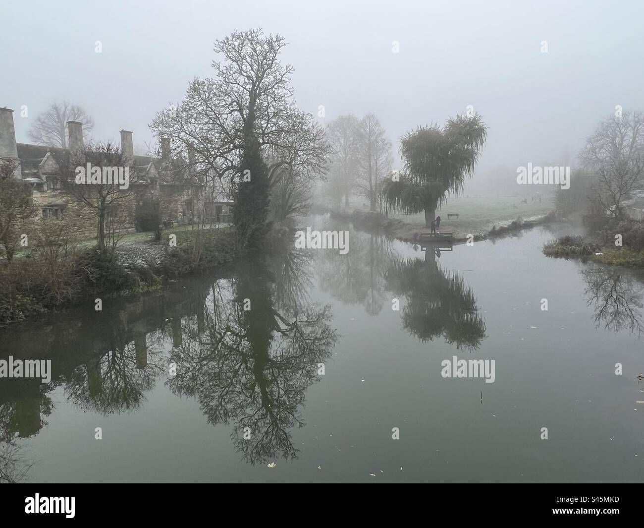 A misty day, Stamford, Lincolnshire - Smartphone Captured Stock Image