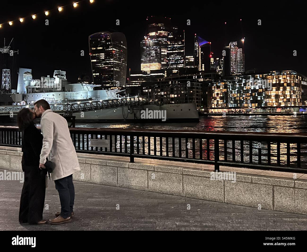 London lovers, England - Smartphone Captured Stock Image