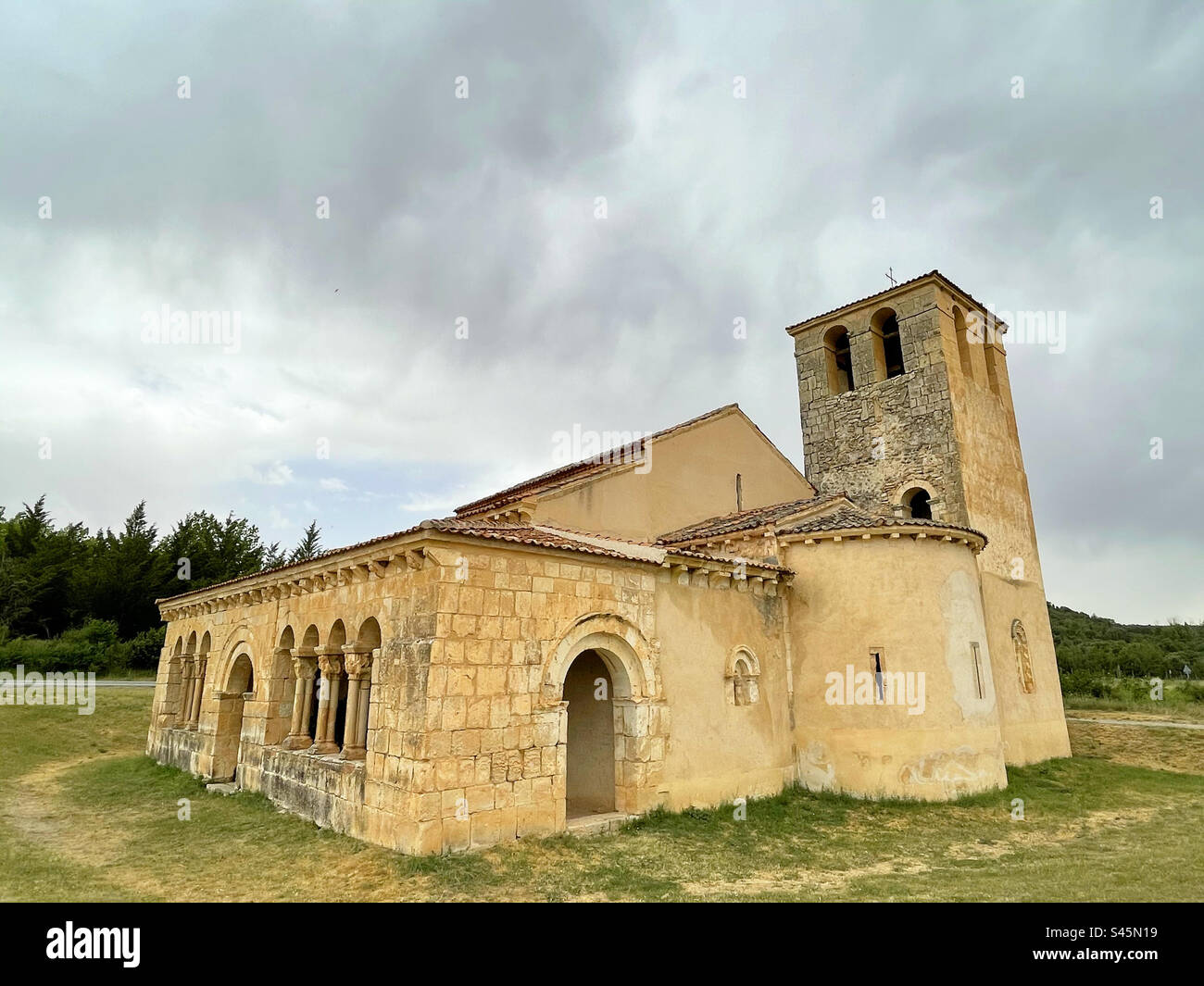 Virgen de las Vegas church. Requijada, Segovia province, Castilla Leon, Spain. - Smartphone Captured Stock Image