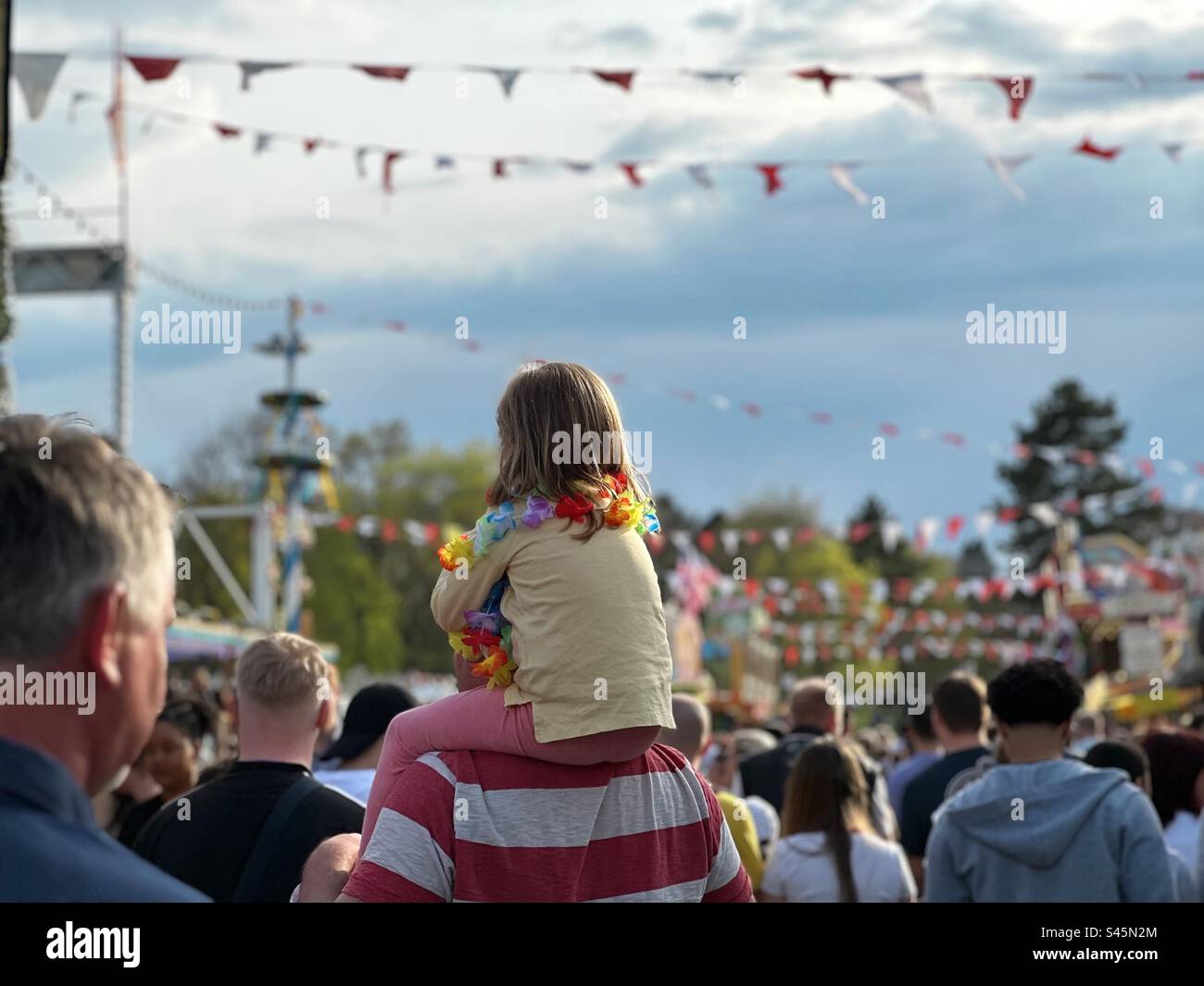 Crowd of people celebrating festivals - Smartphone Captured Stock Image
