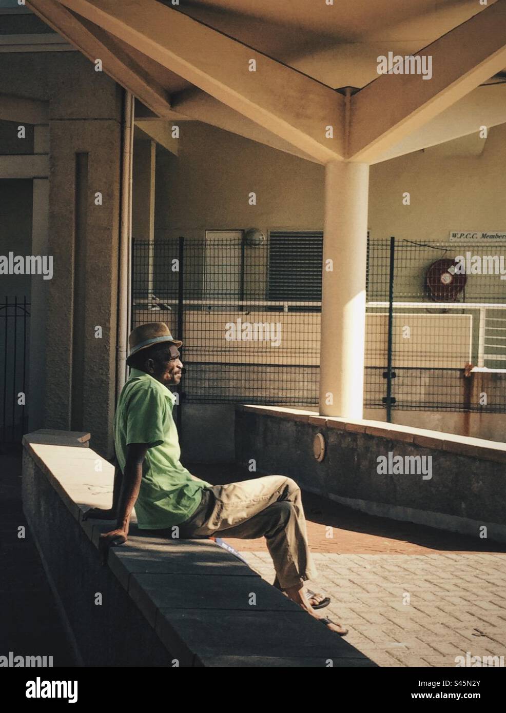 Man watching Cricket, Cape Town , South Africa Stock Photo Alamy