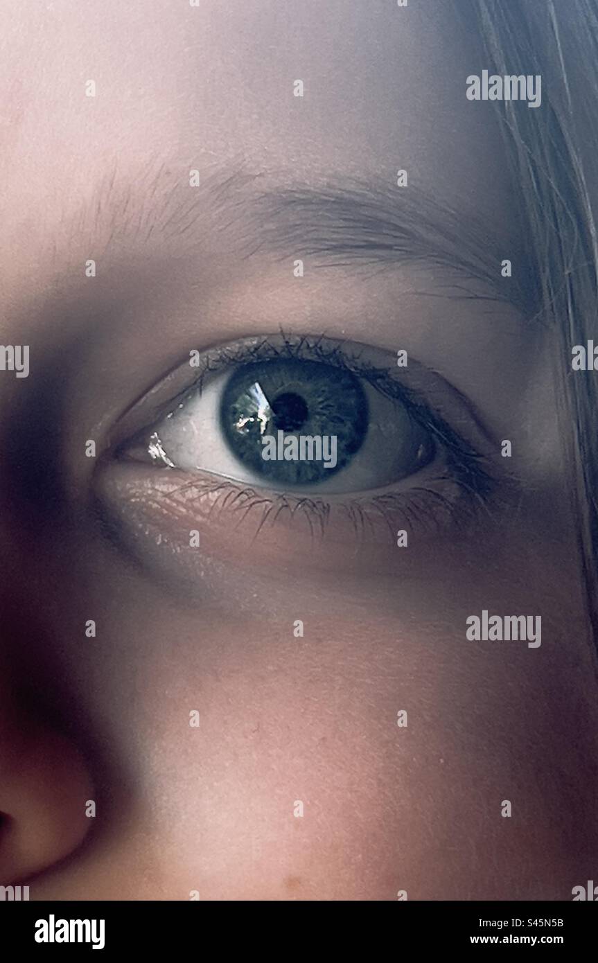 Through a Child’s eye Stock Photo Alamy