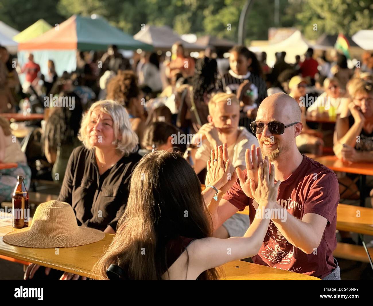October festival celebration - Smartphone Captured Stock Image