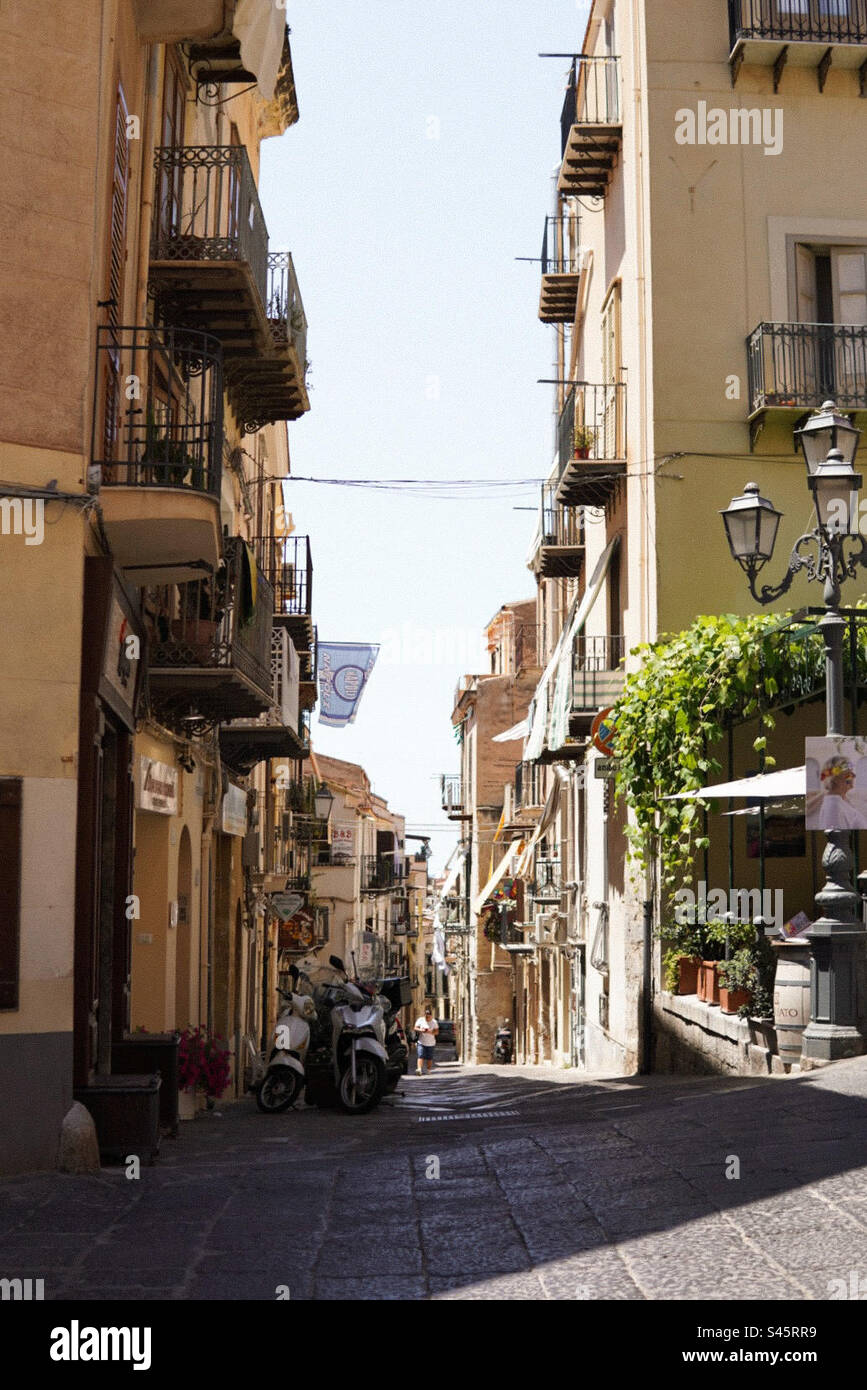 Stroll through an Italian city Stock Photo