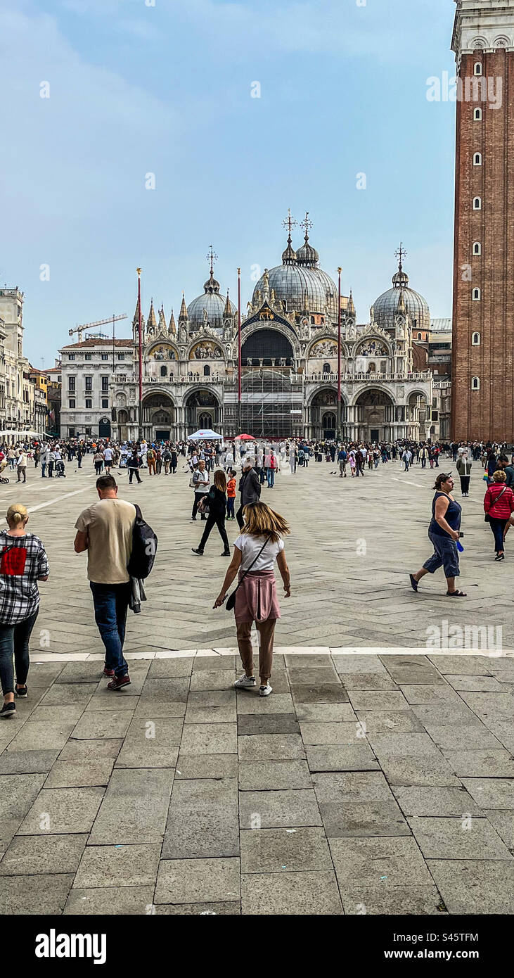 Piazza San Marco, Venice, Italy - Smartphone Captured Stock Image