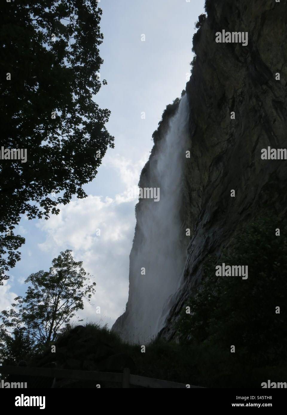 Staubbachfall! Lauterbrunnen! Switzerland! - Smartphone Captured Stock Image