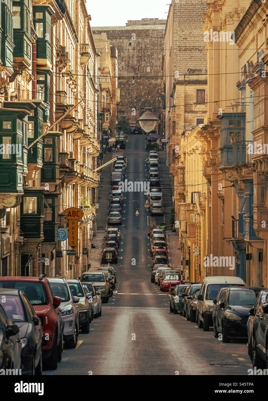 Valletta Streets - Smartphone Captured Stock Image