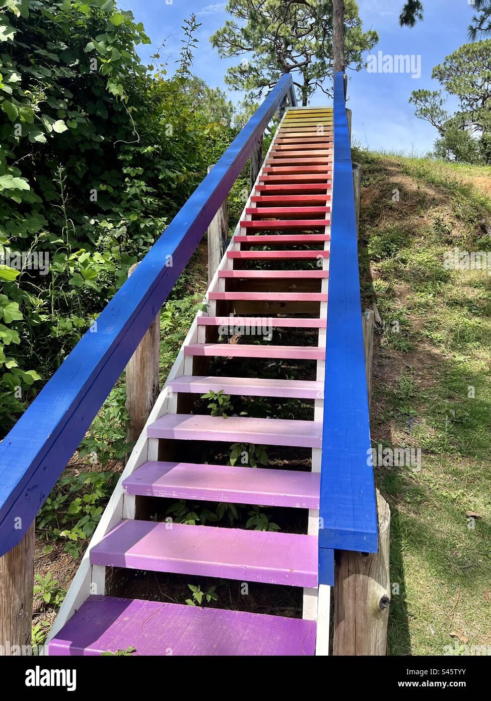 Rainbow stairs hi-res stock photography and images - Alamy