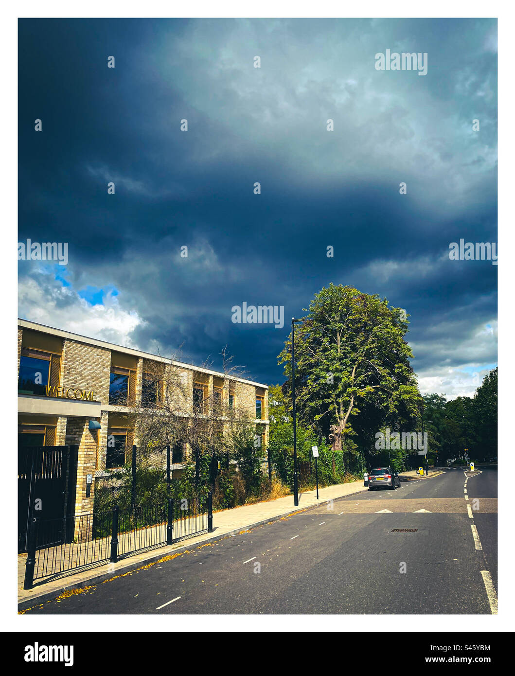 Dramatic clouds over London in the summer - Smartphone Captured Stock Image Dramatic clouds over London in the summer - Smartphone Captured Stock Image