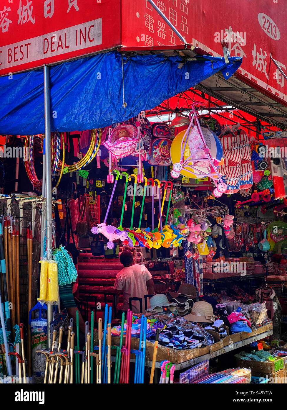 Colorful street market Stock Photo