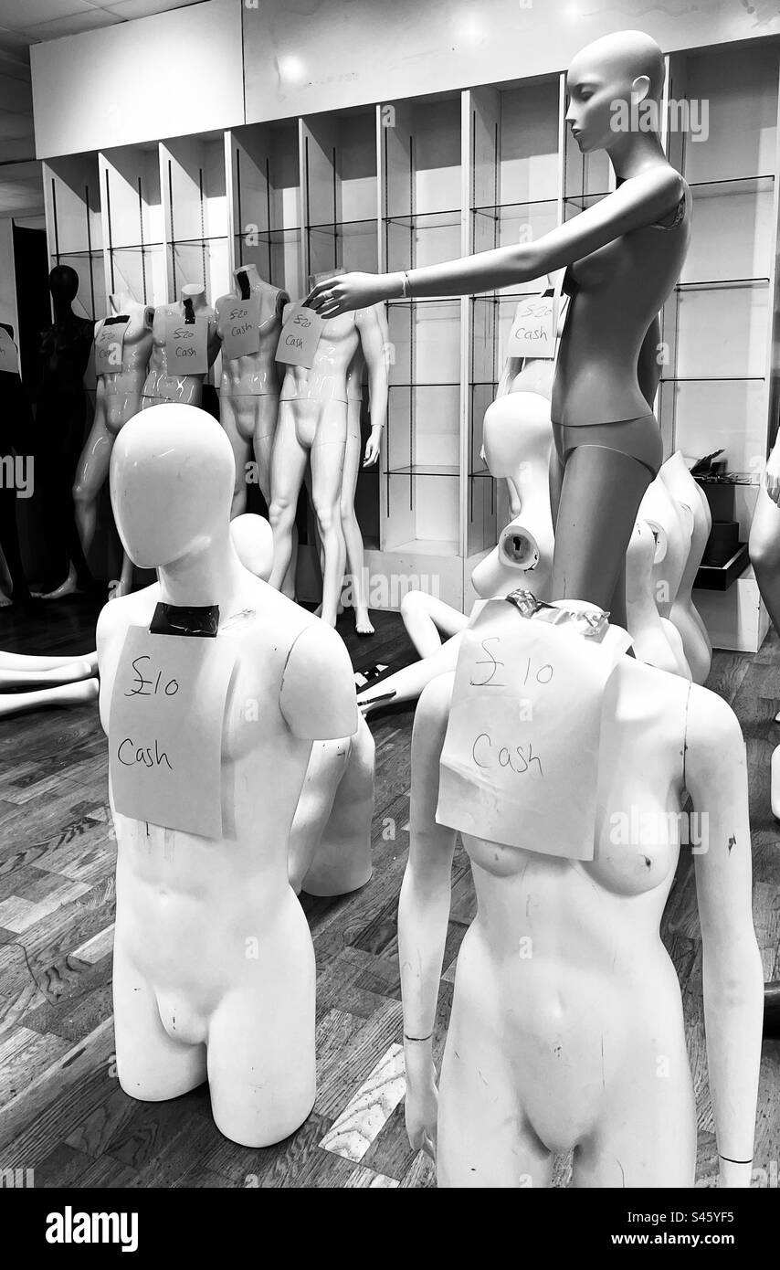 Collection of mannequins Stock Photo