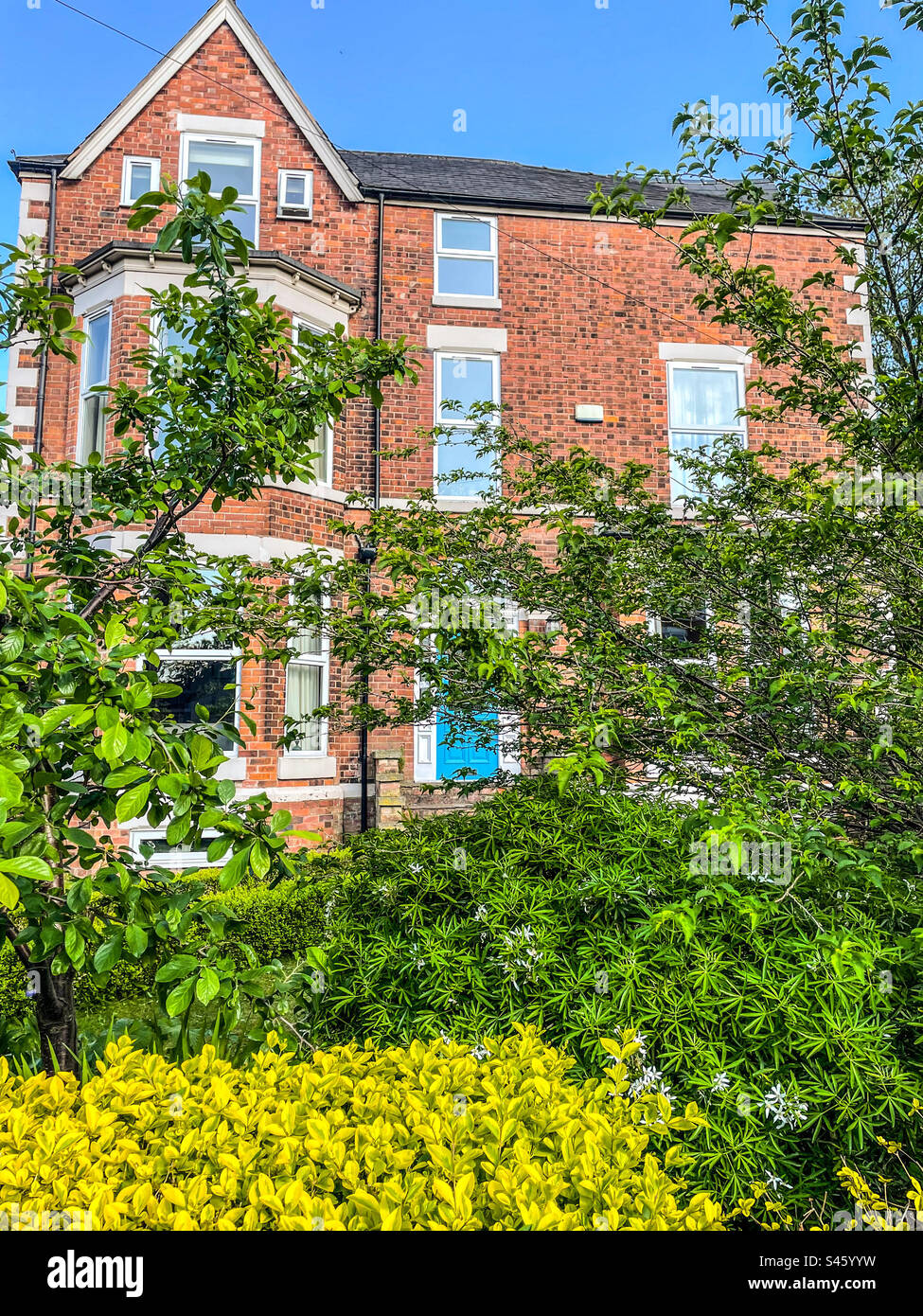 Admired suburban house Stock Photo