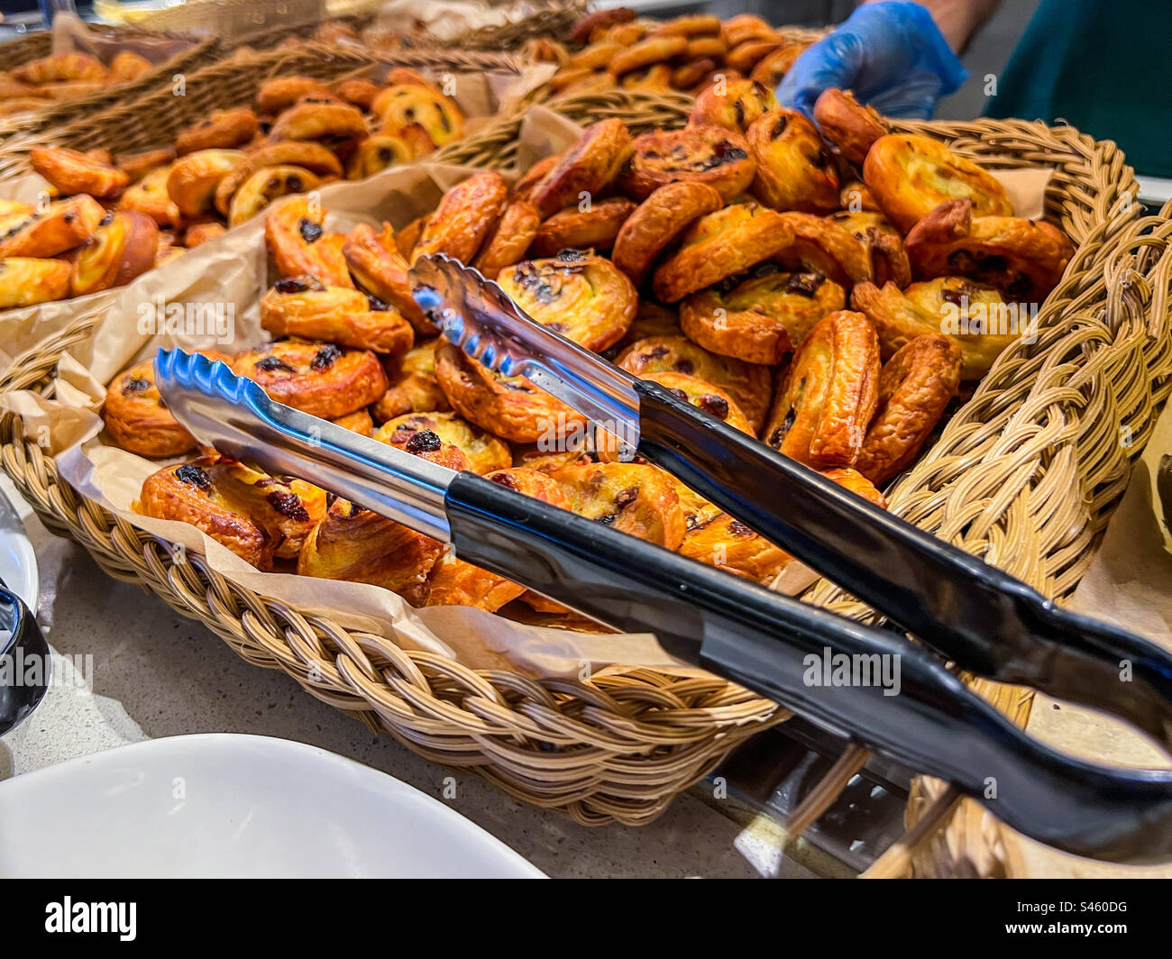 Basket of danish pastries - Smartphone Captured Stock Image