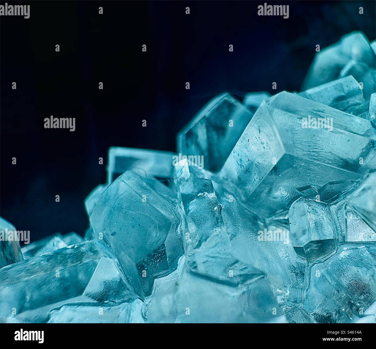 Rock candy blue and up close Stock Photo Alamy