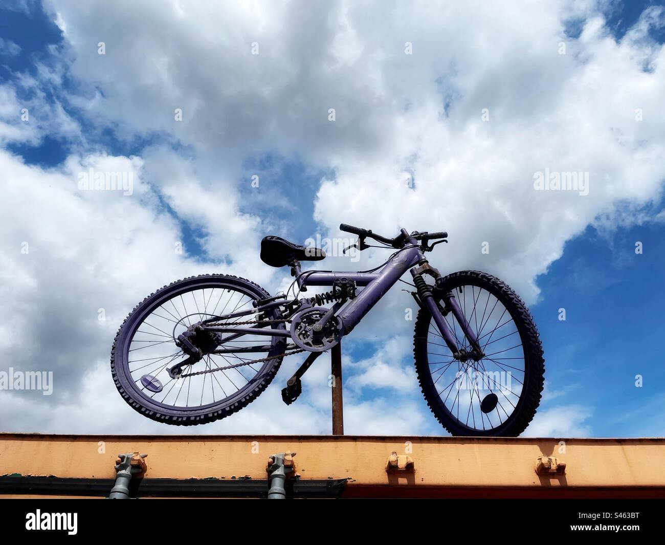 Mountain bike - Smartphone Captured Stock Image