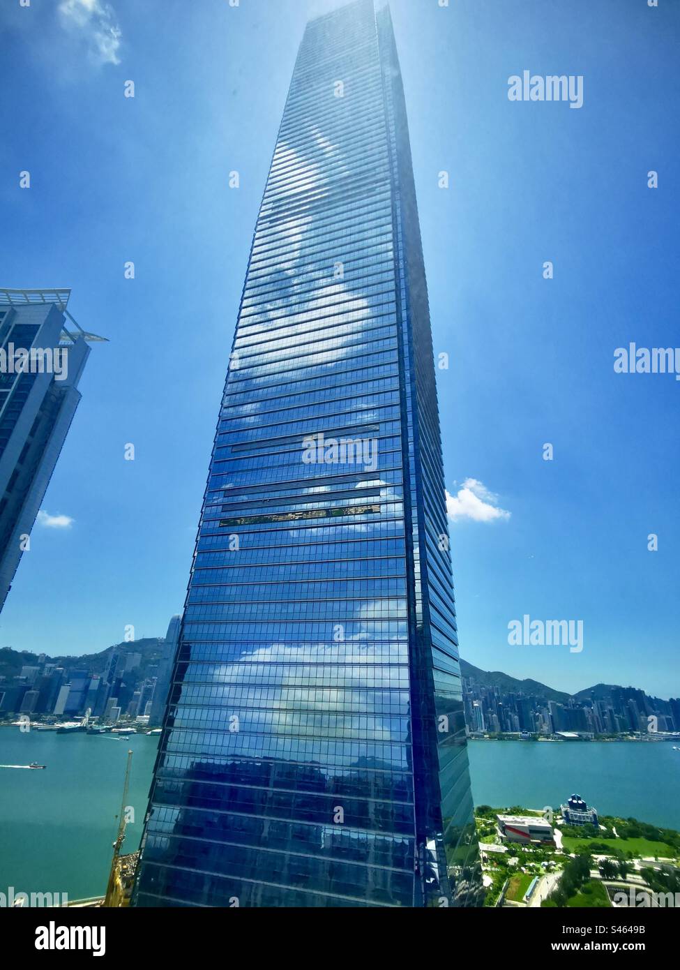 The ICC tower in Hong Kong. - Smartphone Captured Stock Image