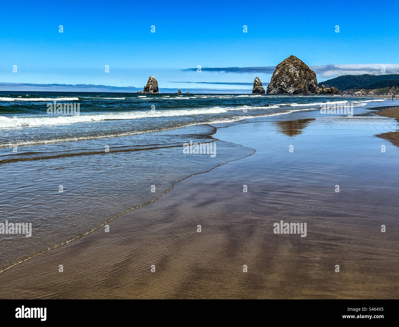 Cannon Beach in Oregon - Smartphone Captured Stock Image