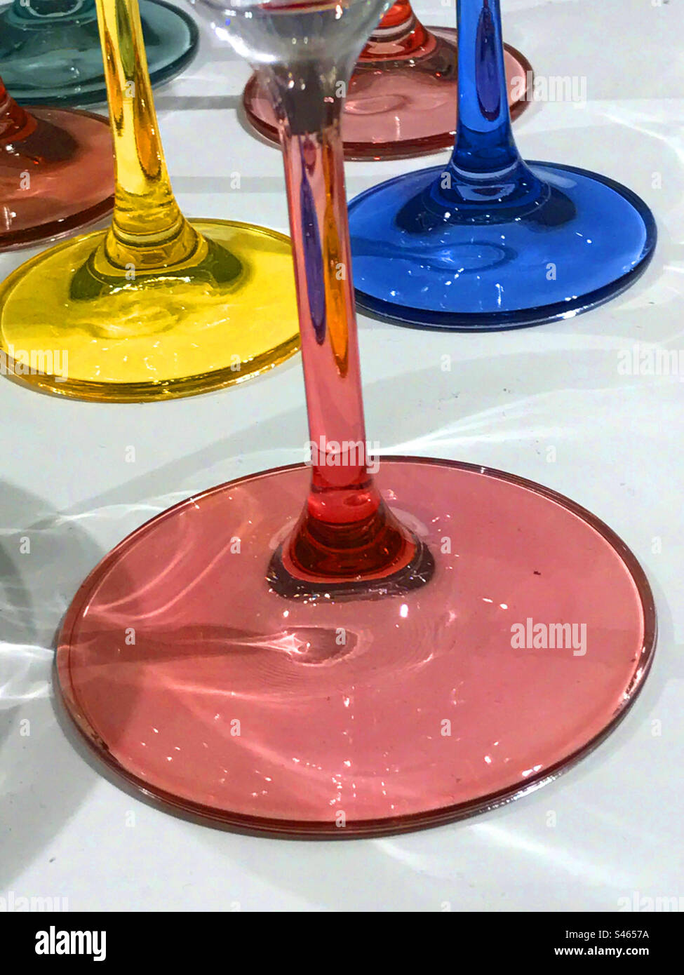 Glass stems. - Smartphone Captured Stock Image